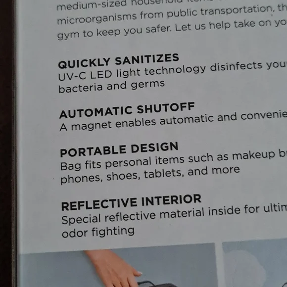 UV-C PORTABLE SANITIZER BAG - Picture 5 of 6